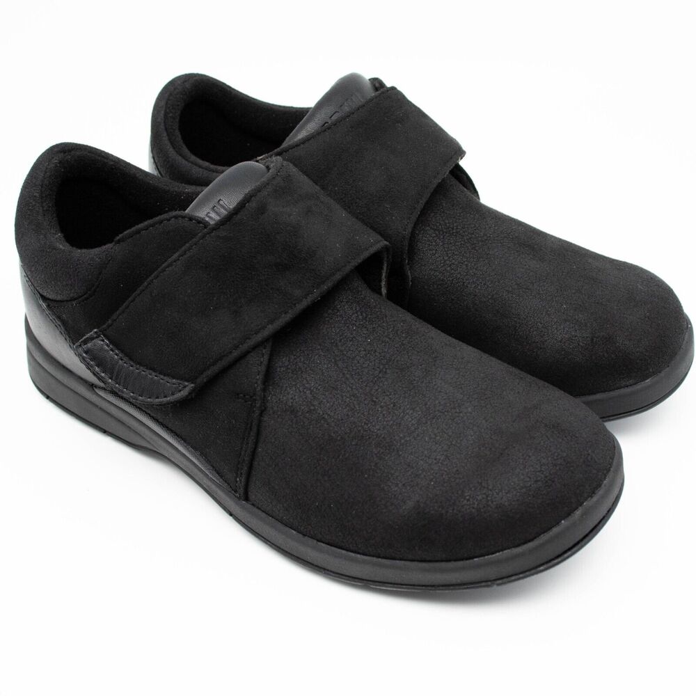 Drew Moonwalk Casual Strapped Black Comfort Shoes Womens Size 7